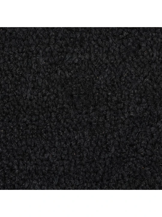 Rohožka před dveře černá 50 x 80 cm kokosové vlákno