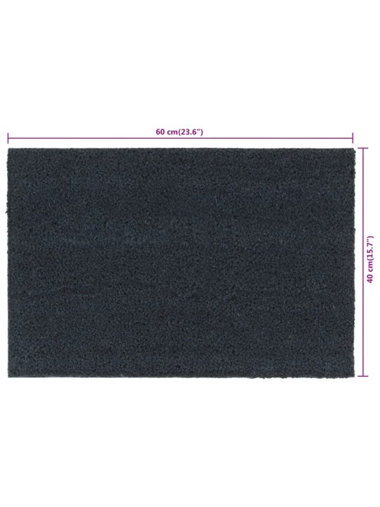 Rohožky před dveře 5 ks tmavě šedé 40 x 60 cm kokosové vlákno