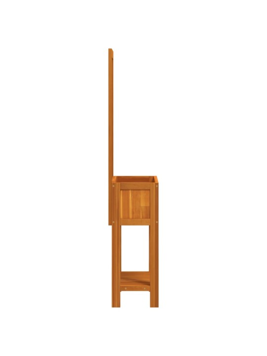 Truhlík s treláží a policí 55 x 29,5 x 152 cm masivní akácie