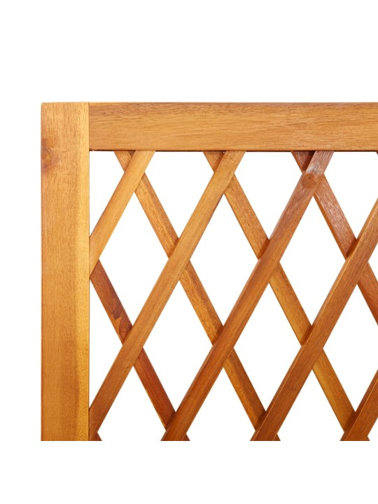 Truhlík s treláží a policí 100 x 32 x 185 cm masivní akácie