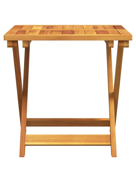 Skládací zahradní stůl 50 x 50 x 50 cm masivní akáciové dřevo