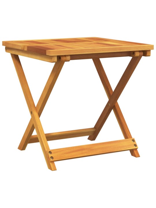 Skládací zahradní stůl 50 x 50 x 50 cm masivní akáciové dřevo