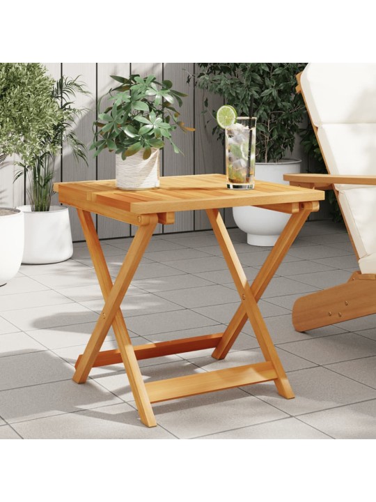 Skládací zahradní stůl 50 x 50 x 50 cm masivní akáciové dřevo