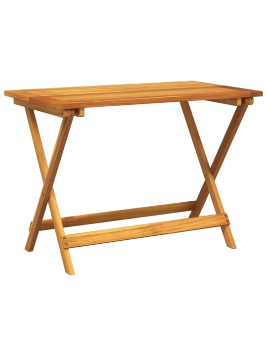 Skládací zahradní stůl 90 x 52,5 x 65 cm masivní akáciové dřevo