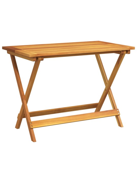 Skládací zahradní stůl 90 x 52,5 x 65 cm masivní akáciové dřevo