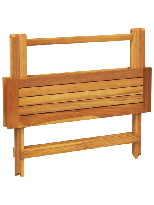 Skládací zahradní stůl 90 x 52,5 x 65 cm masivní akáciové dřevo