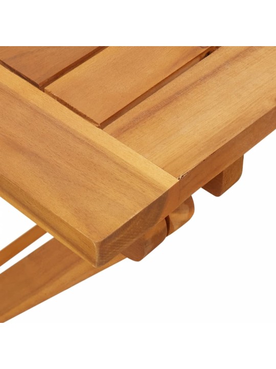 Skládací zahradní stůl 90 x 52,5 x 65 cm masivní akáciové dřevo