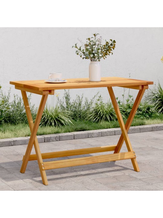 Skládací zahradní stůl 90 x 52,5 x 65 cm masivní akáciové dřevo
