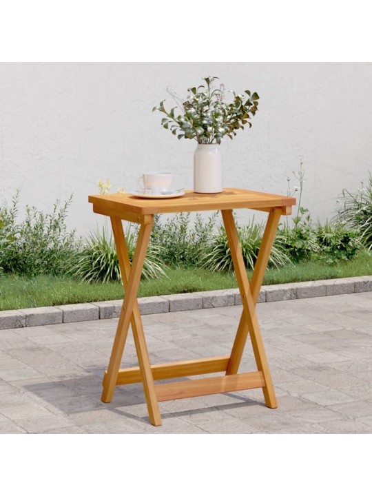 Skládací zahradní stůl 50 x 36 x 60 cm masivní akáciové dřevo