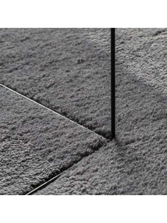Koberec HUARTE krátký vlas měkký a pratelný antracit 80x200 cm