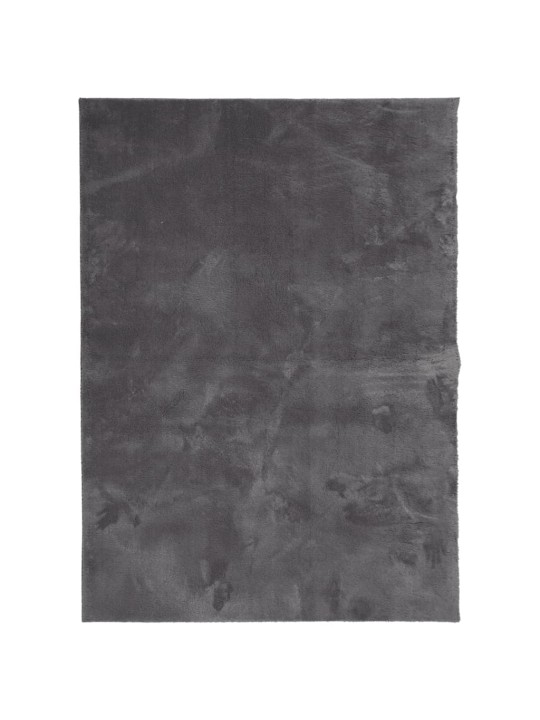 Koberec HUARTE krátký vlas měkký a pratelný antracit 120x170 cm