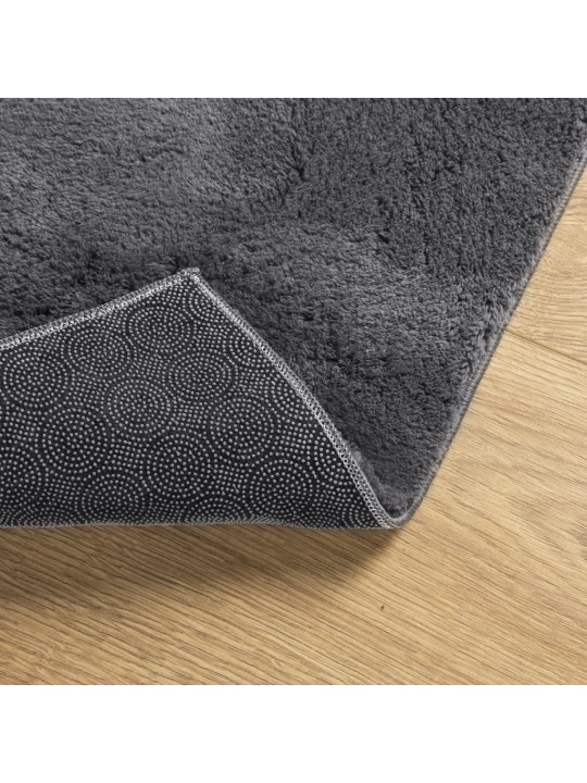 Koberec HUARTE krátký vlas měkký a pratelný antracit 200x280 cm