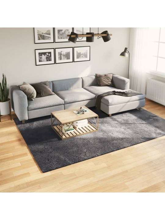Koberec HUARTE krátký vlas měkký a pratelný antracit 200x280 cm
