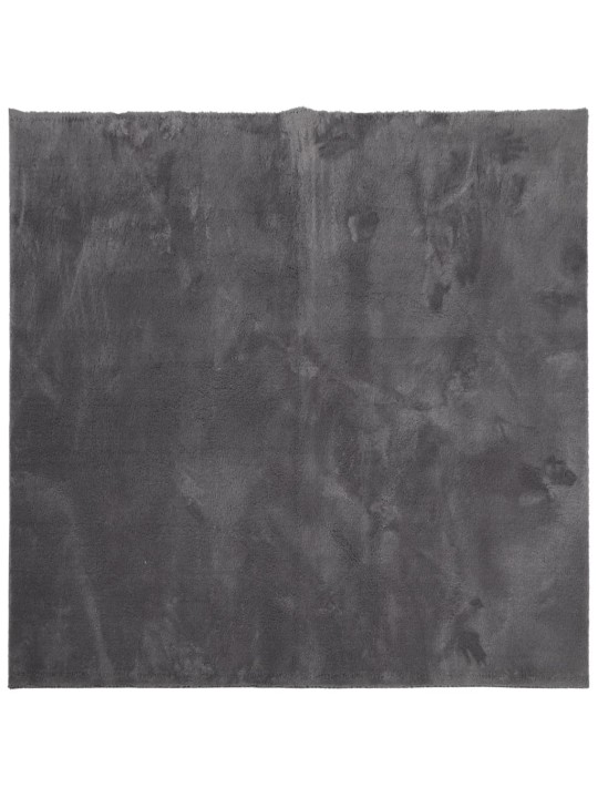 Koberec HUARTE krátký vlas měkký a pratelný antracit 240x240 cm