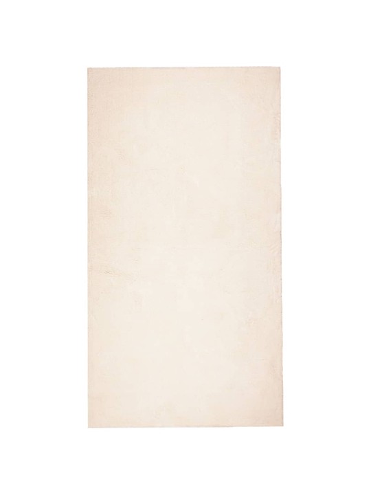 Koberec HUARTE krátký vlas měkký a pratelný béžový 80x150 cm