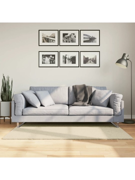 Koberec HUARTE krátký vlas měkký a pratelný krémový 80x150 cm