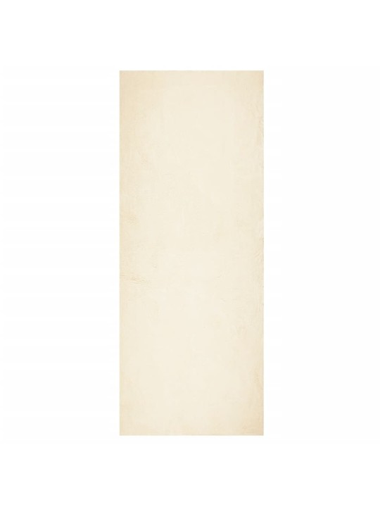 Koberec huarte krátký vlas měkký a pratelný krémový 80x200 cm