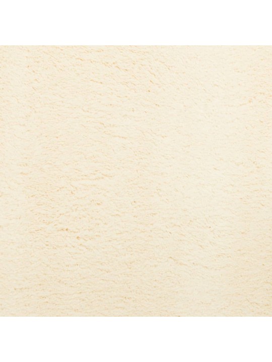 Koberec HUARTE krátký vlas měkký a pratelný krémový 160x160 cm