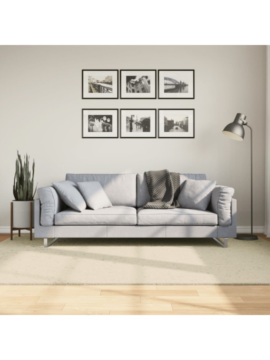 Koberec HUARTE krátký vlas měkký a pratelný krémový 160x230 cm