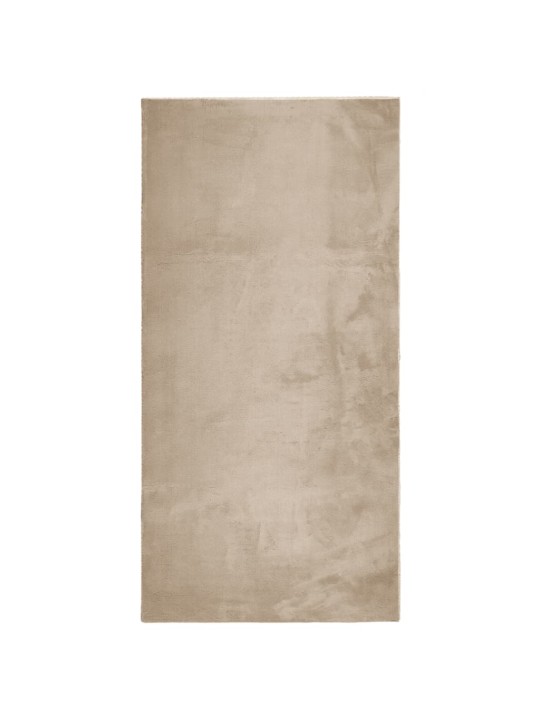 Koberec HUARTE krátký vlas měkký a pratelný pískový 100x200 cm
