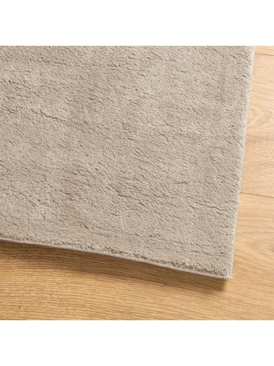 Koberec HUARTE krátký vlas měkký a pratelný pískový 100x200 cm