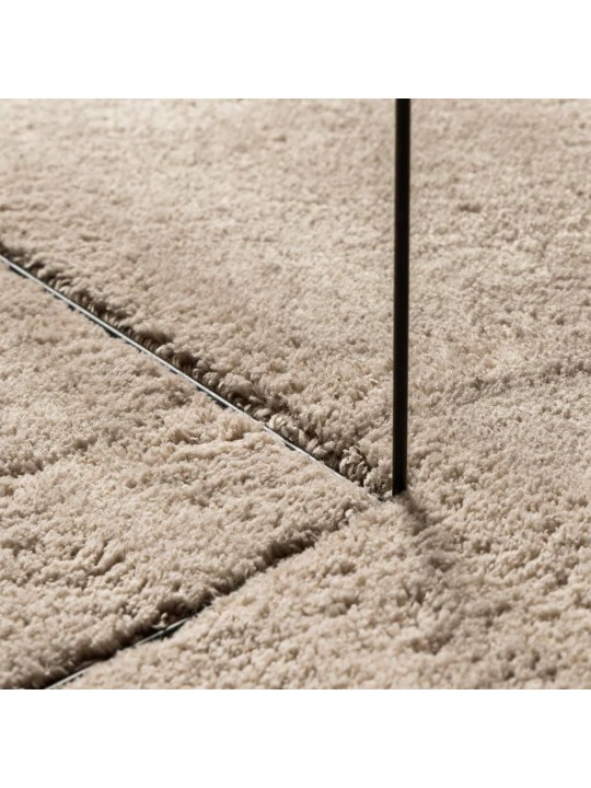 Koberec HUARTE krátký vlas měkký a pratelný pískový 100x200 cm