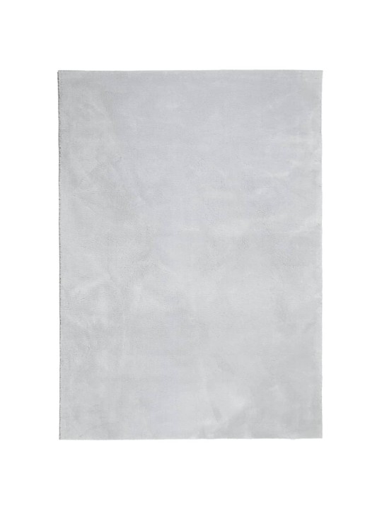 Koberec HUARTE krátký vlas měkký a pratelný šedý 140x200 cm