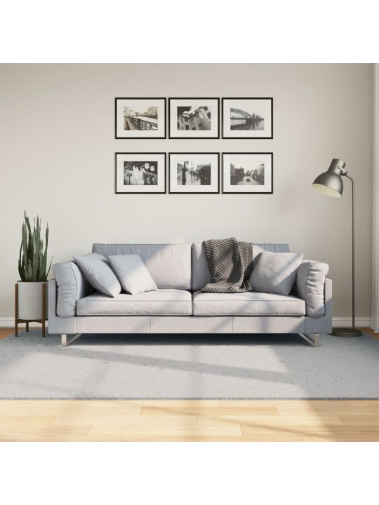 Koberec HUARTE krátký vlas měkký a pratelný šedý 160x230 cm