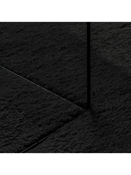 Koberec HUARTE krátký vlas měkký a pratelný černý 200x280 cm