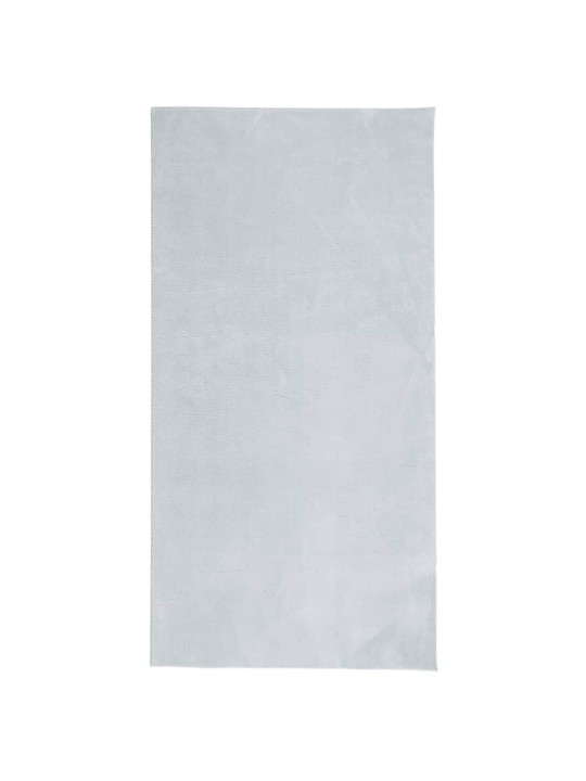 Koberec HUARTE krátký vlas měkký a pratelný modrý 100x200 cm