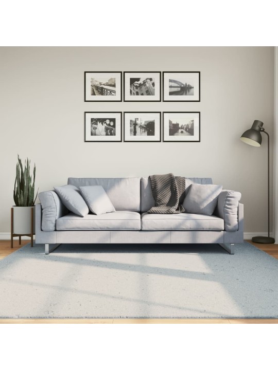 Koberec HUARTE krátký vlas měkký a pratelný modrý 200x200 cm