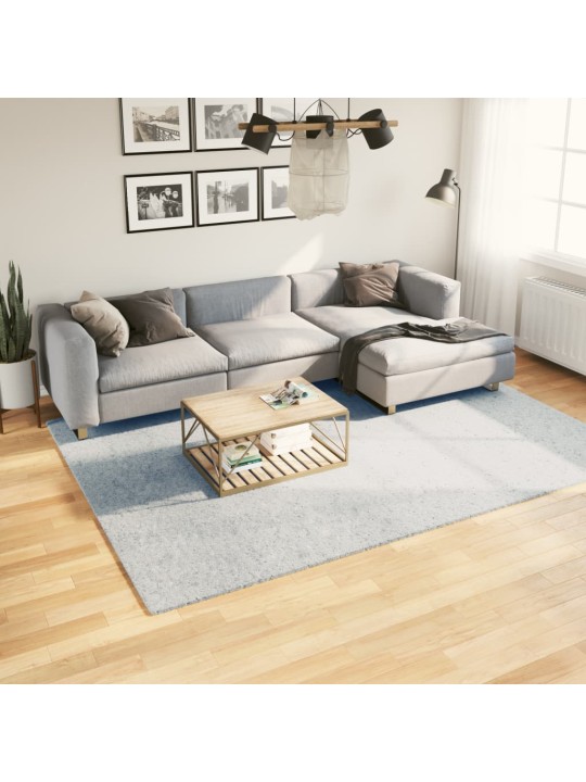 Koberec HUARTE krátký vlas měkký a pratelný modrý 200x280 cm