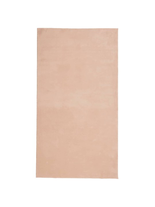 Koberec HUARTE krátký vlas měkký a pratelný blush 60x110 cm