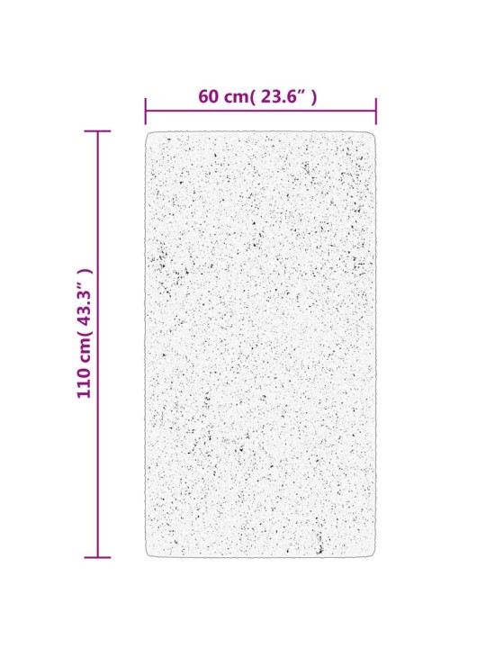 Koberec HUARTE krátký vlas měkký a pratelný blush 60x110 cm