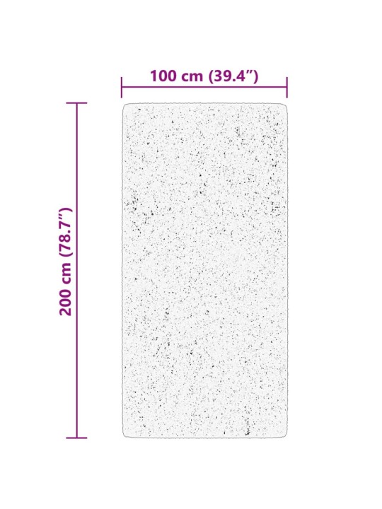 Koberec HUARTE krátký vlas měkký a pratelný blush 100x200 cm