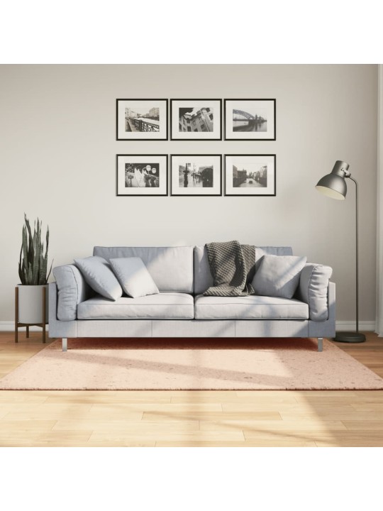 Koberec HUARTE krátký vlas měkký a pratelný blush 120x170 cm