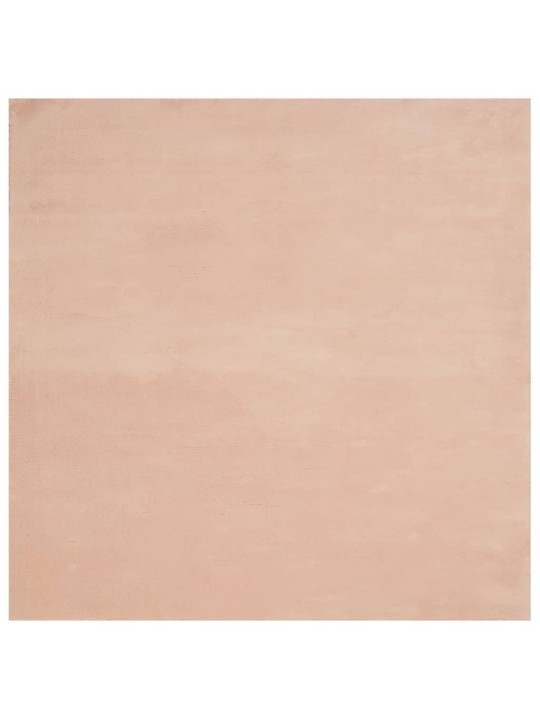 Koberec HUARTE krátký vlas měkký a pratelný blush 160x160 cm