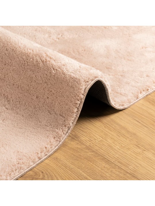 Koberec HUARTE krátký vlas měkký a pratelný blush 160x230 cm