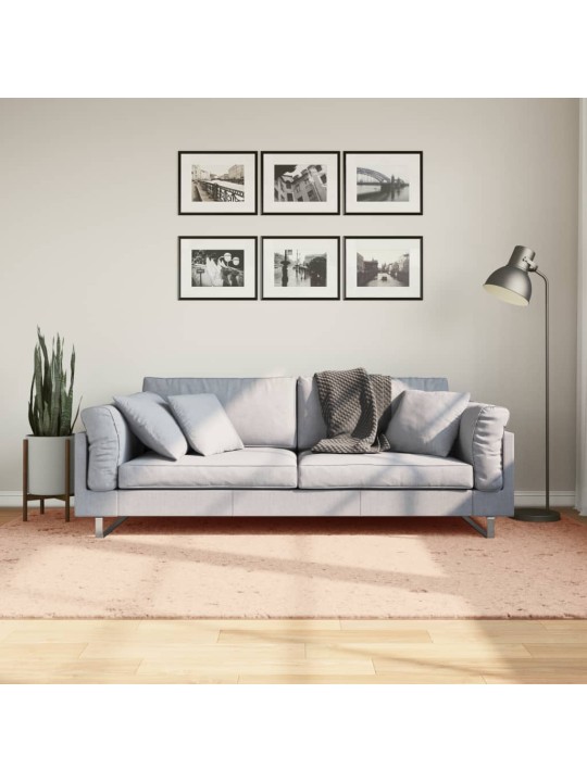 Koberec HUARTE krátký vlas měkký a pratelný blush 160x230 cm