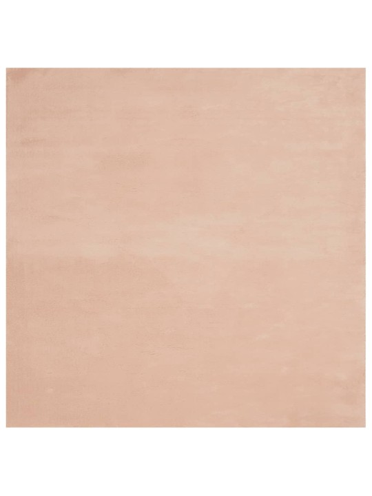Koberec HUARTE krátký vlas měkký a pratelný blush 200x200 cm
