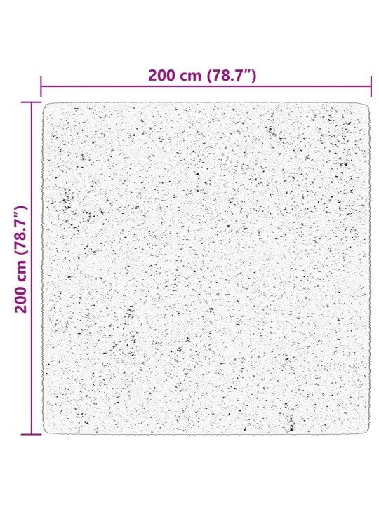 Koberec HUARTE krátký vlas měkký a pratelný blush 200x200 cm