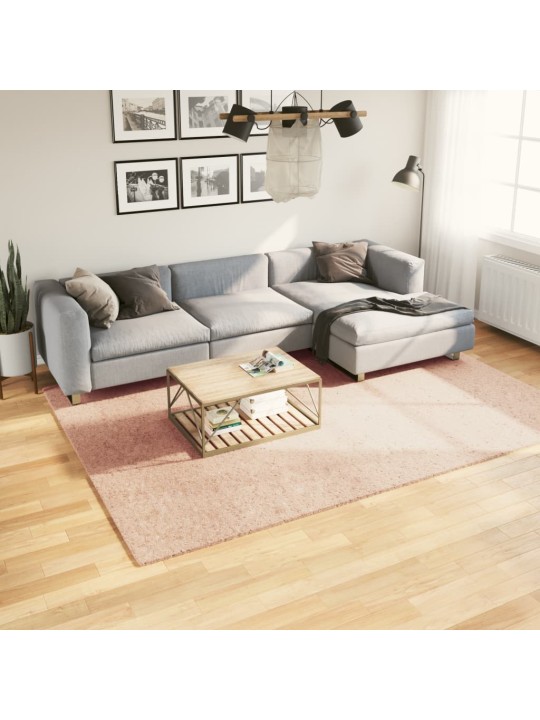 Koberec HUARTE krátký vlas měkký a pratelný blush 200x280 cm