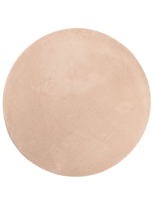Koberec HUARTE krátký vlas měkký a pratelný blush Ø 80 cm