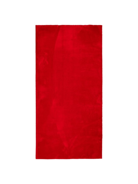 Koberec HUARTE krátký vlas měkký a pratelný červený 100x200 cm
