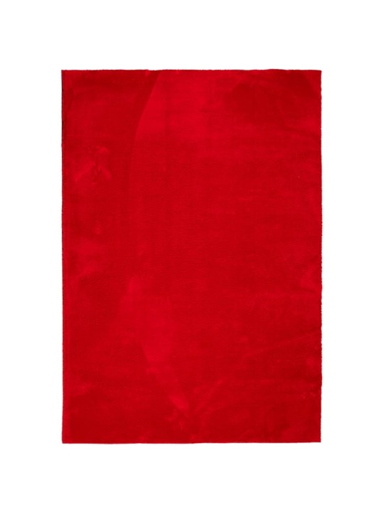 Koberec HUARTE krátký vlas měkký a pratelný červený 140x200 cm
