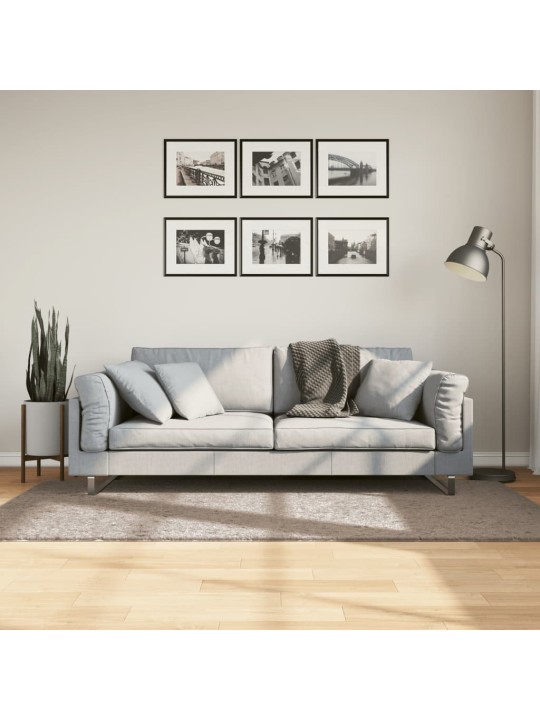 Koberec pamplona s vysokým vlasem moderní béžový 100 x 200 cm