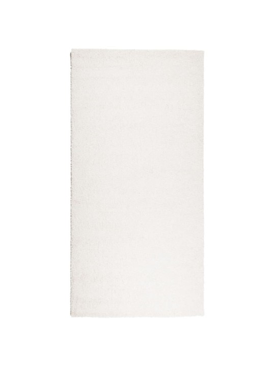 Koberec PAMPLONA s vysokým vlasem moderní krémový 100 x 200 cm