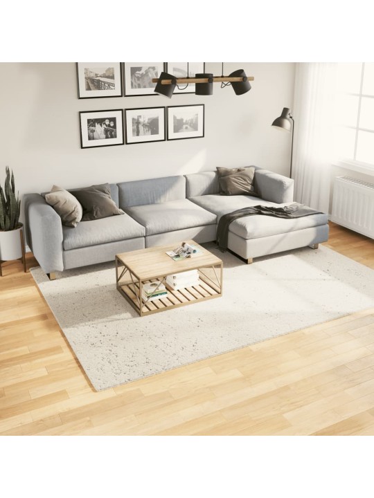 Koberec PAMPLONA s vysokým vlasem moderní krémový 200 x 280 cm