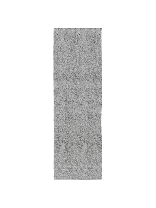 Koberec PAMPLONA s vysokým vlasem moderní šedý 80 x 250 cm