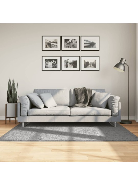 Koberec PAMPLONA s vysokým vlasem moderní šedý 120 x 170 cm